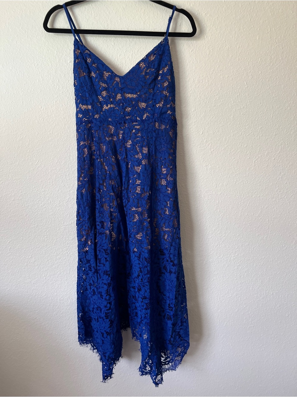 LULUS One Wish Royal Blue Lace Midi Dress - Picture 3 of 3